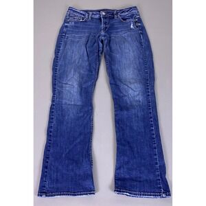 Silver Jeans Slim‎ Bootcut Jeans Women's 30x31 Blue Denim Distressed Stretch